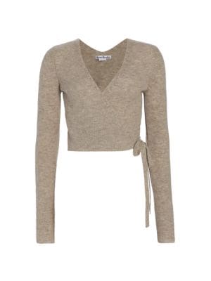 Acne Studios
Kanora Ribbed-Knit Wrap Sweater