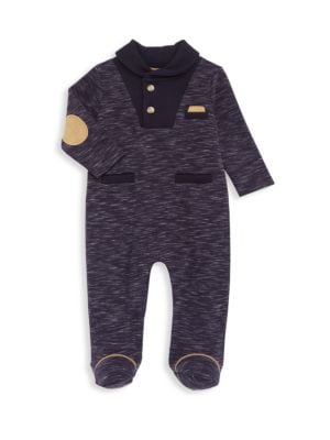 Miniclasix
Baby Boy's Shawl Collar Footie