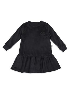 Pouf
Baby's & Girl's Velour Crewneck Dress