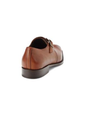 Mezlan
Leather Monk Strap Derby Shoes