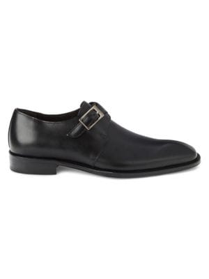 Mezlan
Leather Monk Strap Derby Shoes