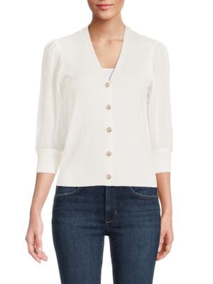 Wdny
Faux Pearl Button Cardigan