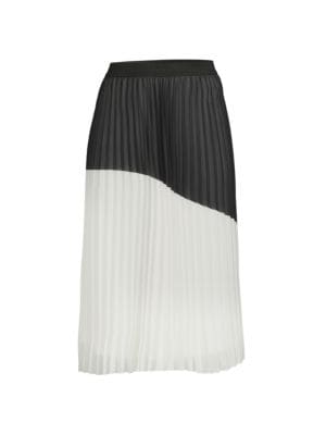 Wdny
Colorblock Pleated Midi Skirt
