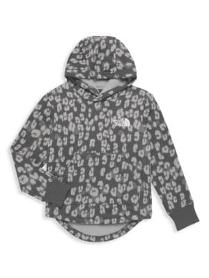 The North Face
Little Girl's & Girl's Fleece Leopard Print Hoodie