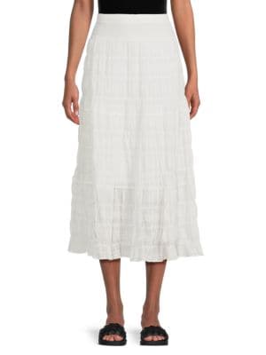 Max Studio
Tiered Midi Skirt