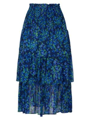 The Kooples
Floral Silk Midi Skirt
