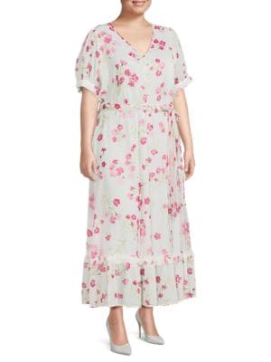 Calvin Klein
Plus Floral Belted Maxi Dress