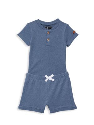 7 For All Mankind
Baby Boy's Knit Tee & Shorts Set