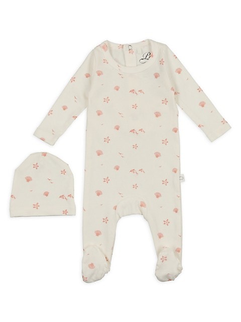 Baby's 2-Piece Nautical Beanie & Footie Set