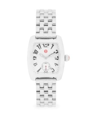Michele
28MM Stainless Steel Square Bracelet Watch