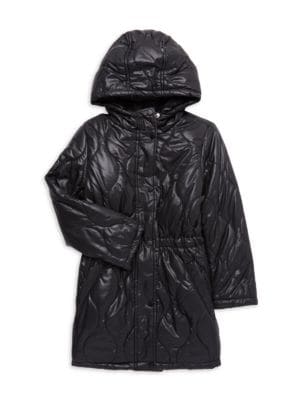 Urban Republic
Little Boy's & Boy's Quilted Hooded Longline Jacket