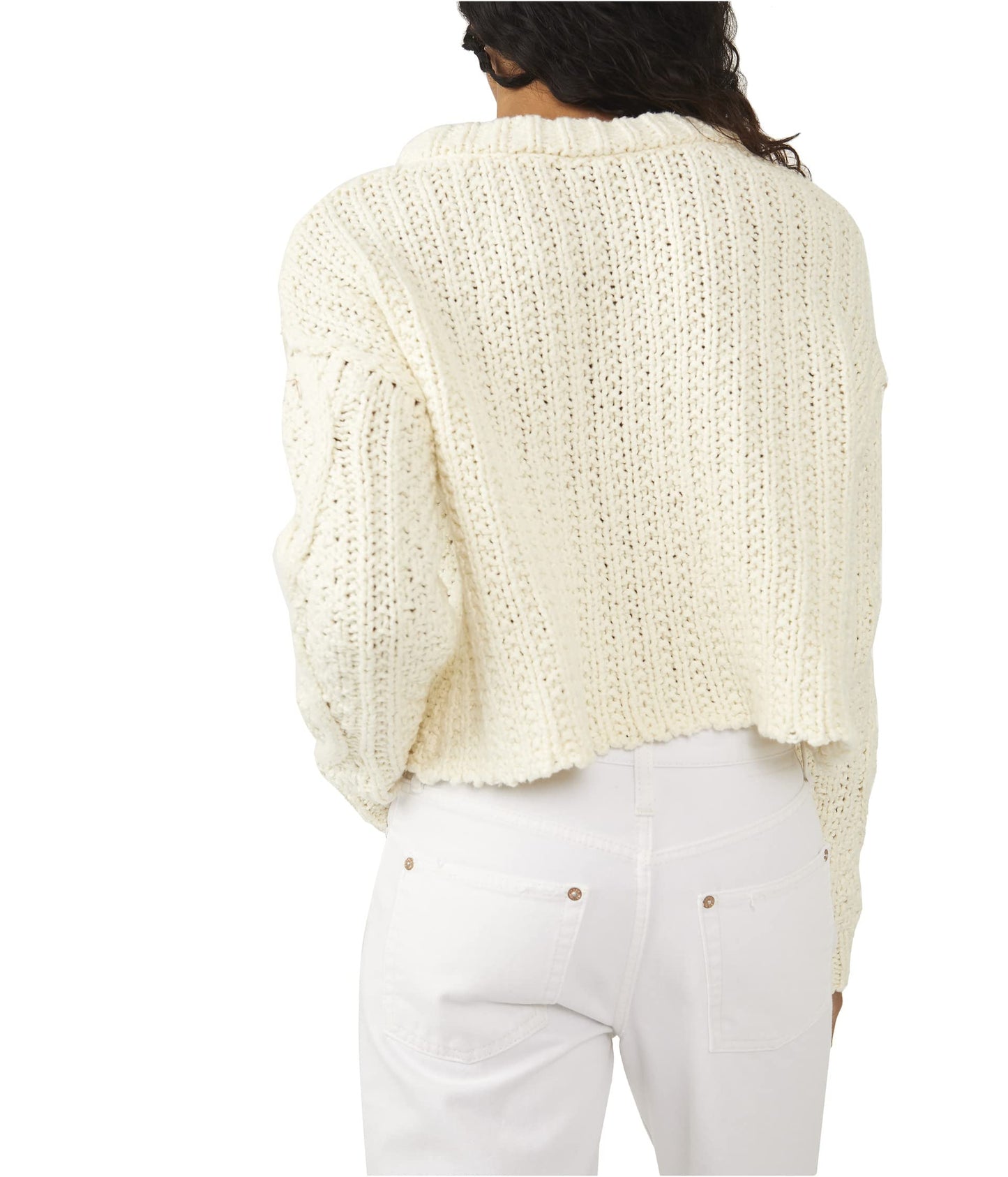 Free People Cutting Edge Cable Sweater