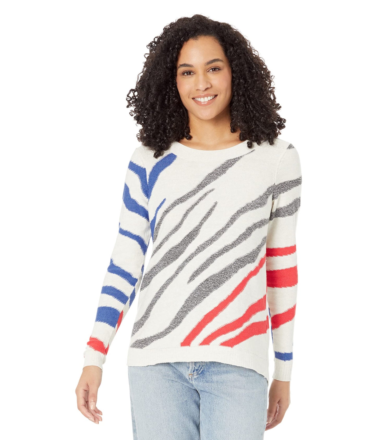 NIC+ZOE Falling Stripes Vital Sweater