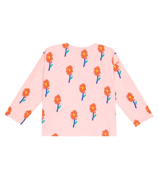 Bobo Choses Floral cotton blouse