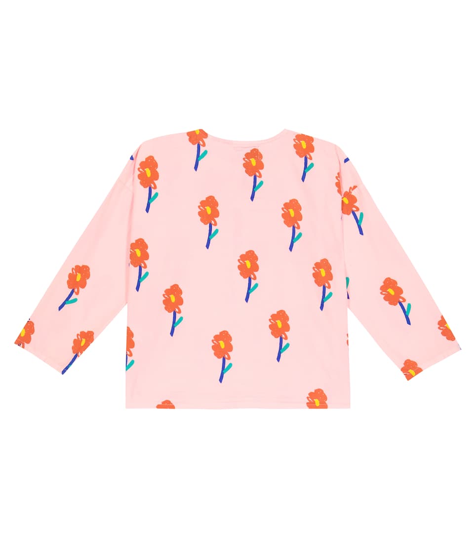 Bobo Choses Floral cotton blouse