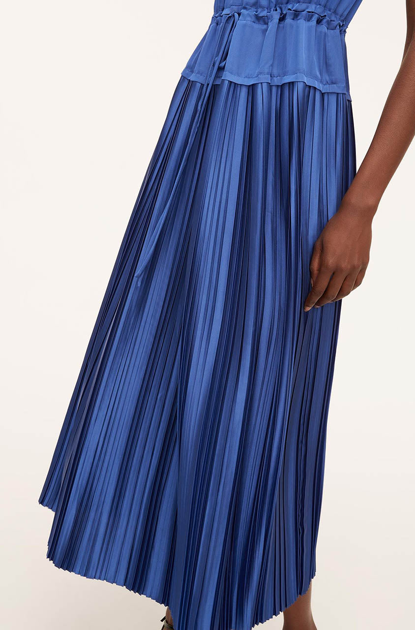 Pleated Sleeve Dress