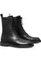 Double-T Croc Embossed Combat Boot (Women)