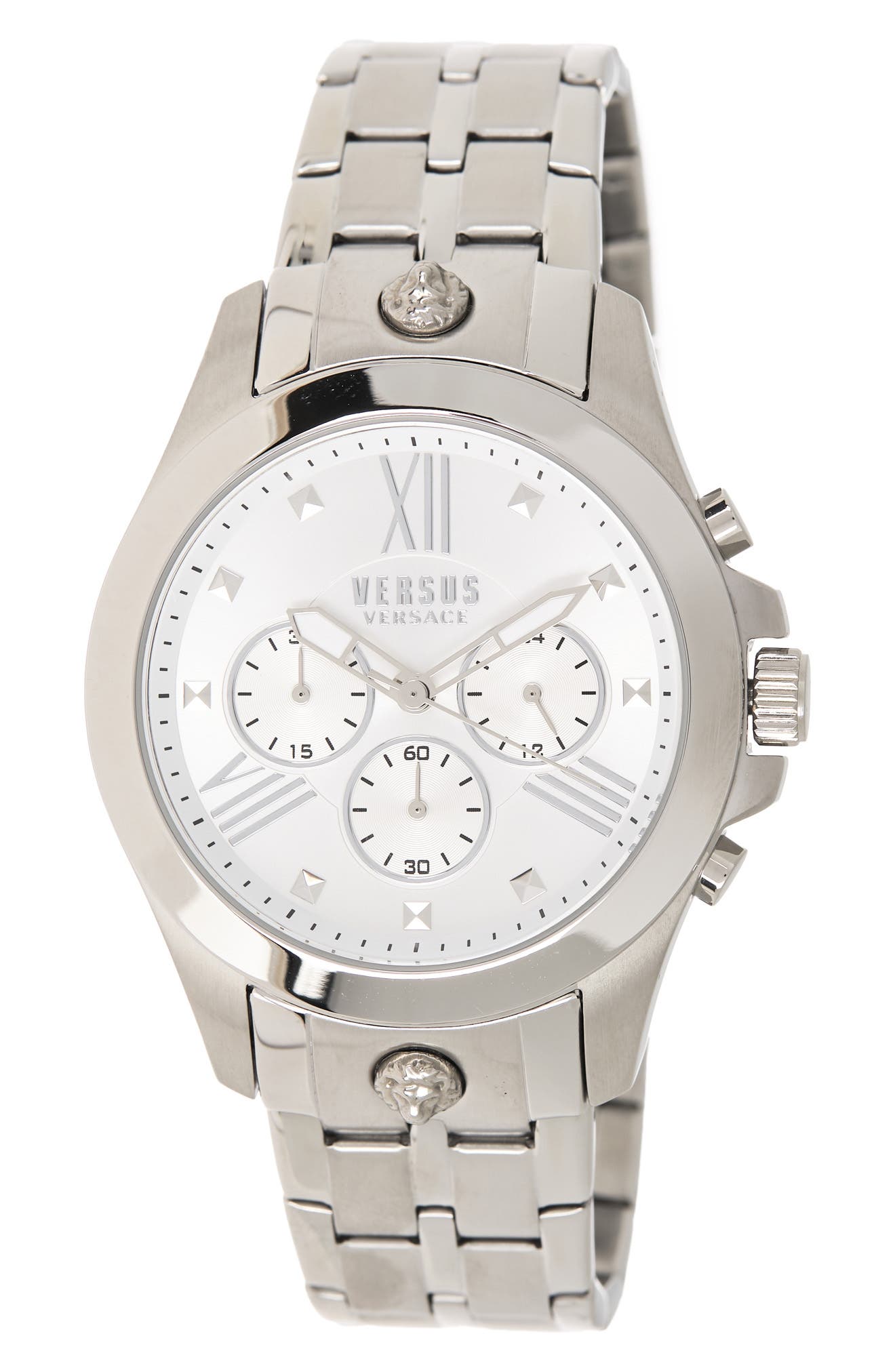 VERSUS Versace Versace Men's Multi-Function Bracelet Watch, 44mm, Main, color, STAINLESS STEEL