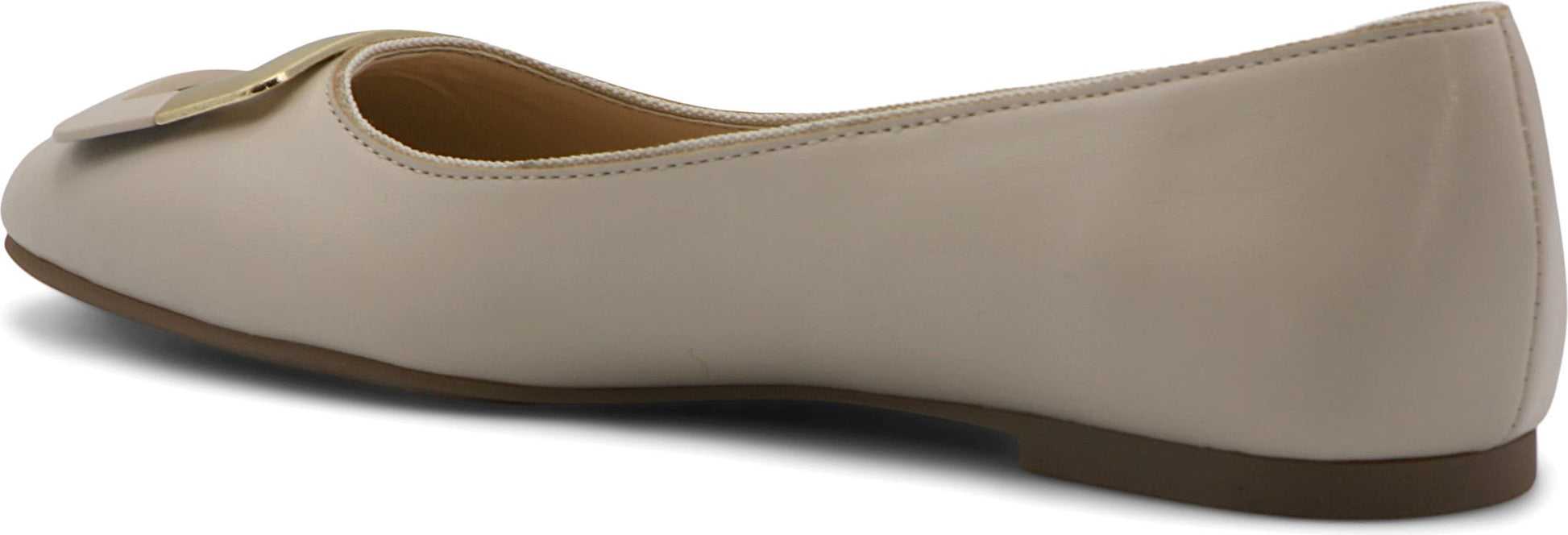 ADRIENNE VITTADINI Jacksi Buckle Ballet Flat, Alternate, color, DOVE