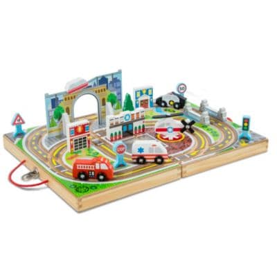 Melissa & Doug
 Take-Along Town 18-Piece Wooden Set