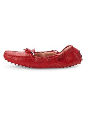 Tod's Heaven Logo Leather Driving Shoes