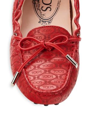 Tod's Heaven Logo Leather Driving Shoes