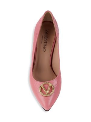 Valentino by Mario Valentino
 Clara Monogram Leather Pumps