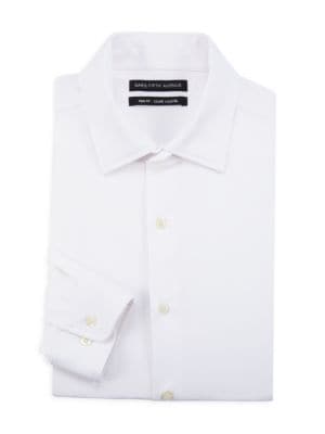 USE CODE THERUSH Saks Fifth Avenue Trim Fit Dress Shirt