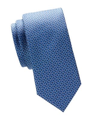 Saks Fifth Avenue
 Medallion Silk Jacquard Tie