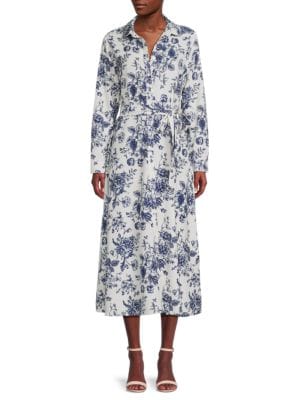 YAL New York
 Long Sleeve Floral Maxi Dress