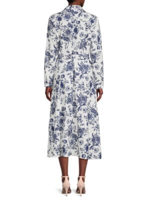 YAL New York
 Long Sleeve Floral Maxi Dress