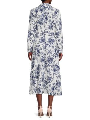 YAL New York
 Long Sleeve Floral Maxi Dress