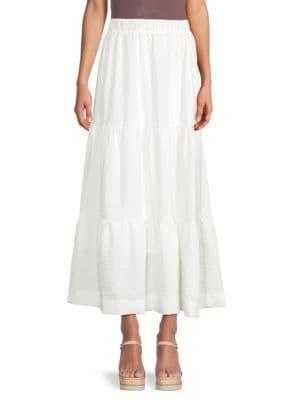 YAL New York
 Tiered Midi Skirt