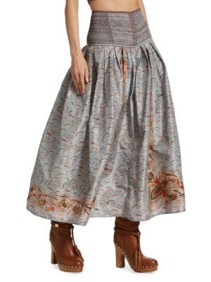 Ulla Johnson
 Lena High Waisted Midi Skirt