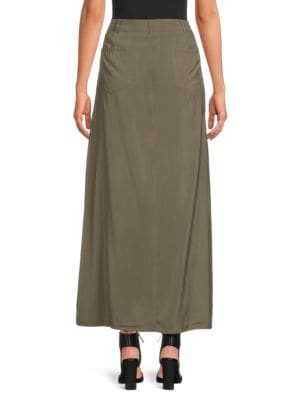 Max Studio
 Front Slit A-Line Maxi Skirt