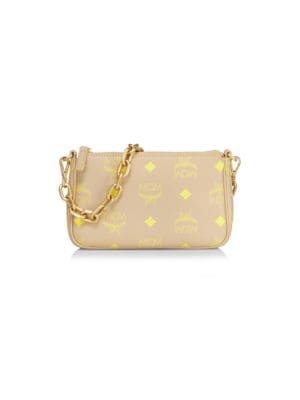 MCM
 Mini Color Splash Logo Pouch-On-Chain