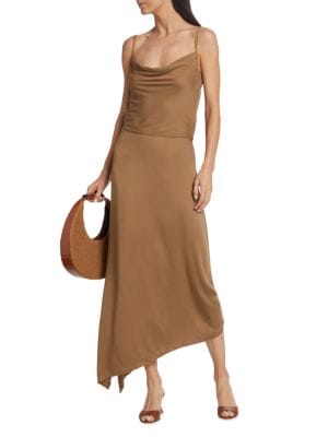 Splendid
 Chelsea Jersey Asymmetric Maxi Skirt