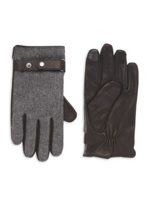 Saks Fifth Avenue
 Leather Touch Tech Gloves