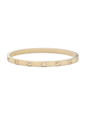 Effy
 Effy Radiant Value 14K Goldplated Sterling Silver & 0.24 TCW Diamond Bangle Bracelet