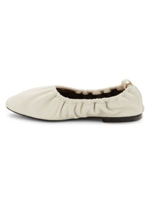 rag & bone
 Elly Ruched Leather Ballet Flats