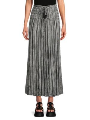 Free People
 Silvia Pleated Maxi Skirt