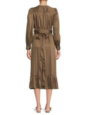 Sandro
 Janine Floral Midi Wrap Dress