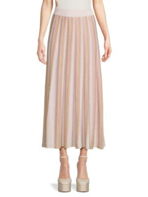 The Lynk
 Tone On Tone Stripe Midi Skirt