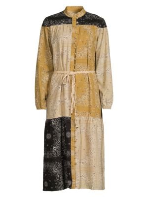 YAL New York
 Print Belted Shirtdress