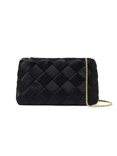 Auzeen Woven Satin Shoulder Bag