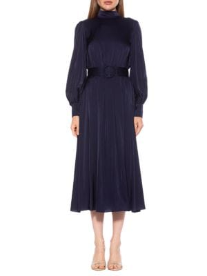 Alexia Admor
 Safiya Belted A Line Midi Dress