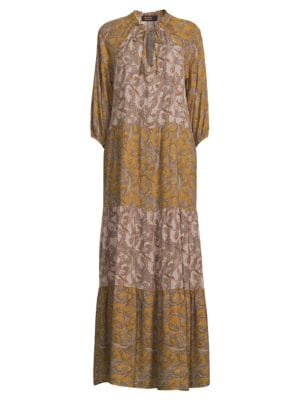 Renee C.
 Paisley Print Tiered Maxi Dress