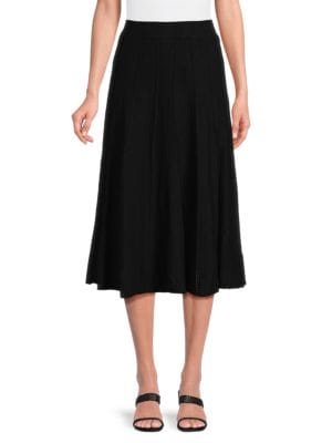 Tahari
 Ribbed Knit A Line Midi Skirt