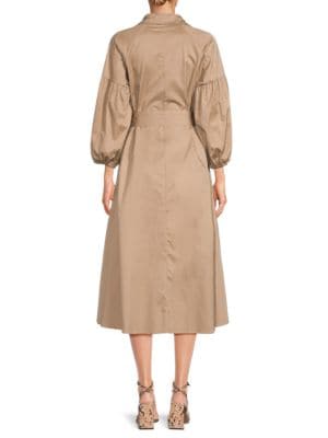 Renee C.
 Drop Shoulder Midi Shirt Dress