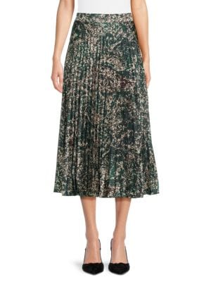 Area Stars
 Kelsey Print Accordion Pleated Midi Skirt